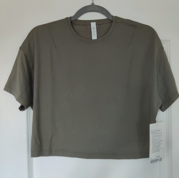 Lululemon Abrasion-resistant Training Tee, Carob Brown, Size 4 - Picture 2 of 4
